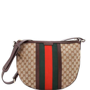 Gucci Vintage Web Saddle Messenger Bag #227530G10B